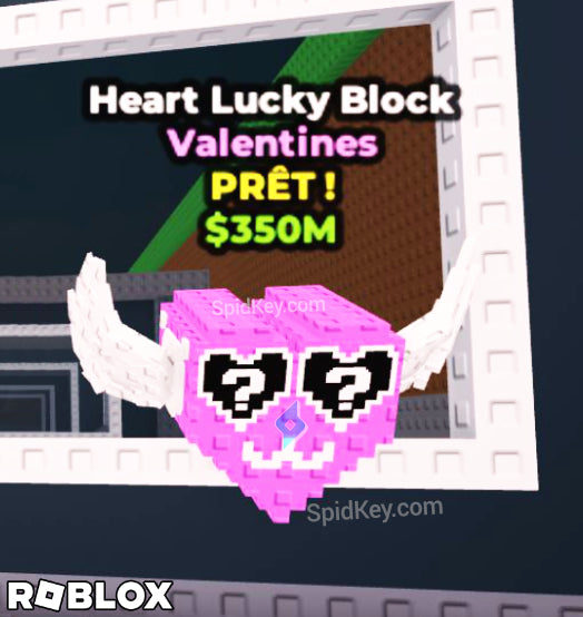 Heart Lucky Block Valentines - Steal a Brainrot Roblox