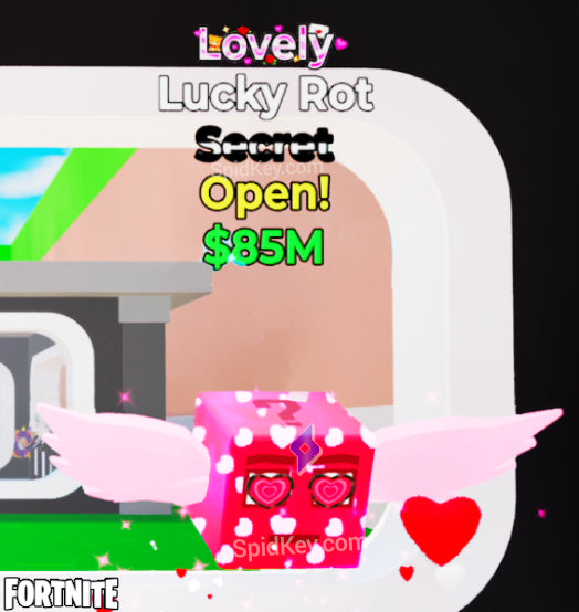 Lucky Rot Secret Lovely - Steal the Brainrot Fortnite