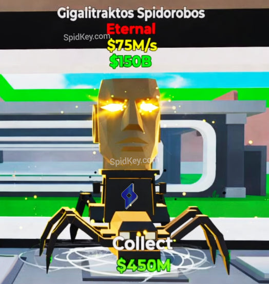 ⚡ VENTE FLASH ⚡ Gigalitraktos Spidorobos Eternal (Rebirth 18)- Steal the Brainrot Fortnite