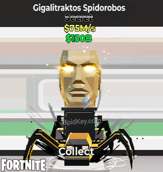 Gigalitraktos Spidorobos Secret (Rebirth 18)- Steal the Brainrot Fortnite