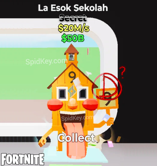 La Esok Sekolah Secret - Steal the Brainrot Fortnite (Rebirth 16)