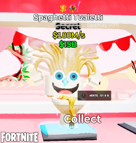Spaghetti Tualetti Secret - Steal the Brainrot Fortnite