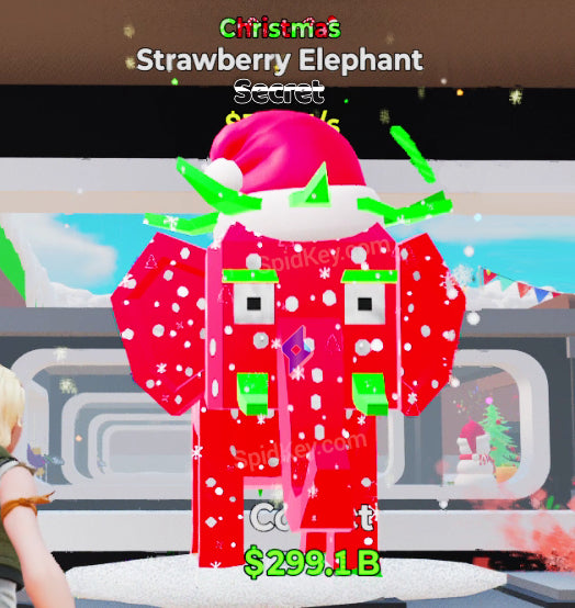 Strawberry Elephant Secret Christmas - Steal the Brainrot Fortnite