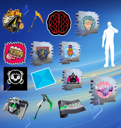 Twitch Drop 25 Items Rare Exclusif Fortnite