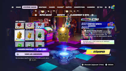 ⭐ NEW ⭐ Esprit Couronne Doré sur Fortnite